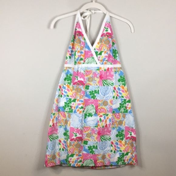 Lilly Pulitzer Dresses & Skirts - Lilly Pulitzer patchwork print halter dress